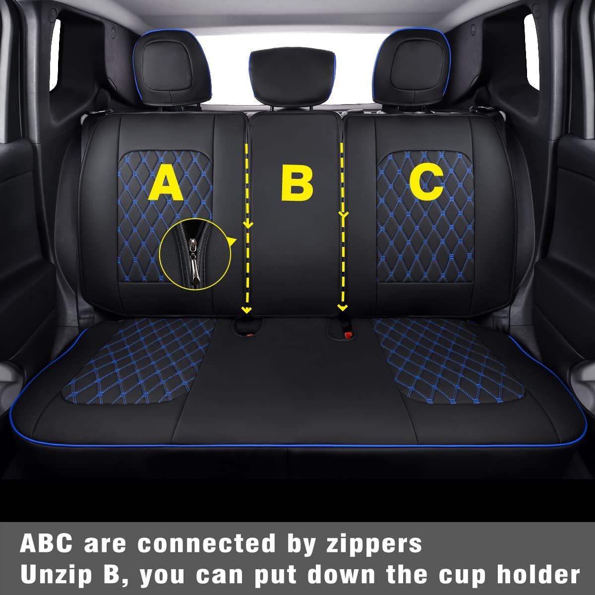 Renegade Seat Covers fit for 2015-2023 Renegade and 2017-2023 Compass with Water Proof Faux Leather