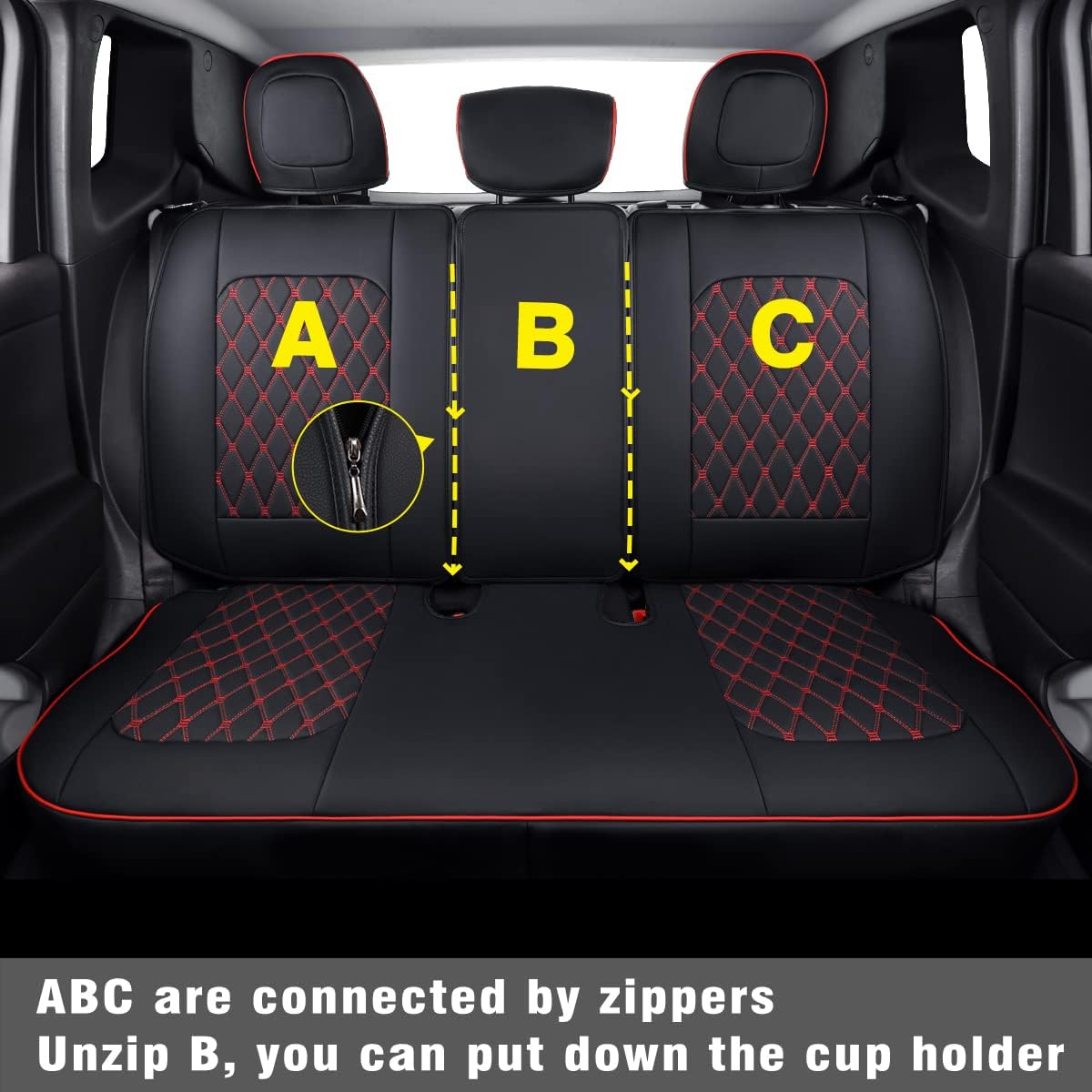 Renegade Seat Covers fit for 2015-2023 Renegade and 2017-2023 Compass with Water Proof Faux Leather