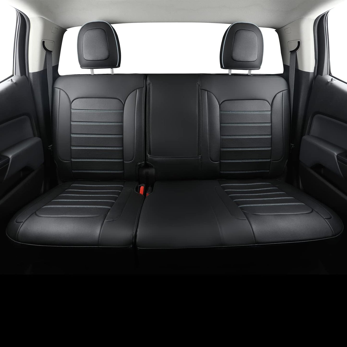 Colorado Seat Covers suitable for Chevrolet 2015-2022 Colorado cab Z71 LT ZR2 work truck and 2015-2024 GMC Canyon fully enclosed seat cover with waterproof faux leather
