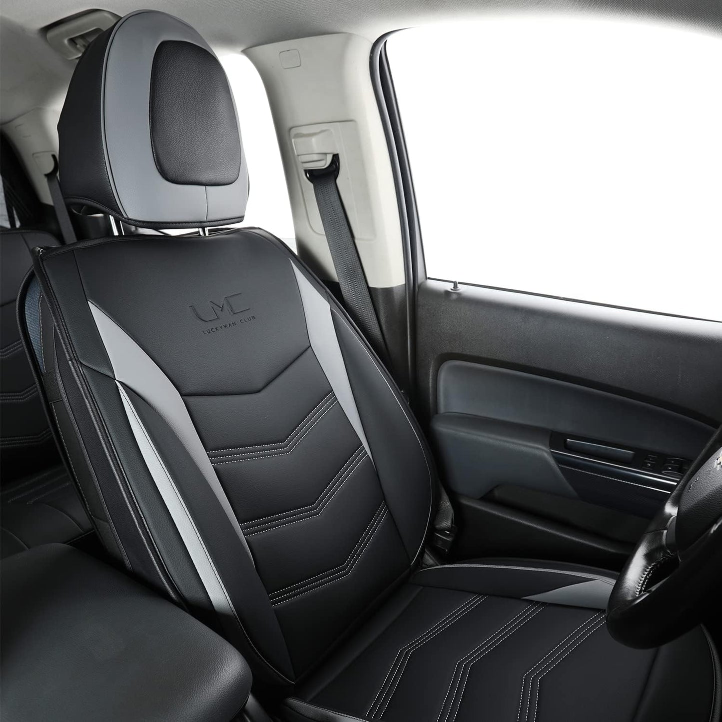 Colorado Seat Covers suitable for Chevrolet 2015-2022 Colorado Canyon cab Z71 LT ZR2 work truck and 2015-2024 GMC Canyon fully enclosed seat cover with waterproof faux leather