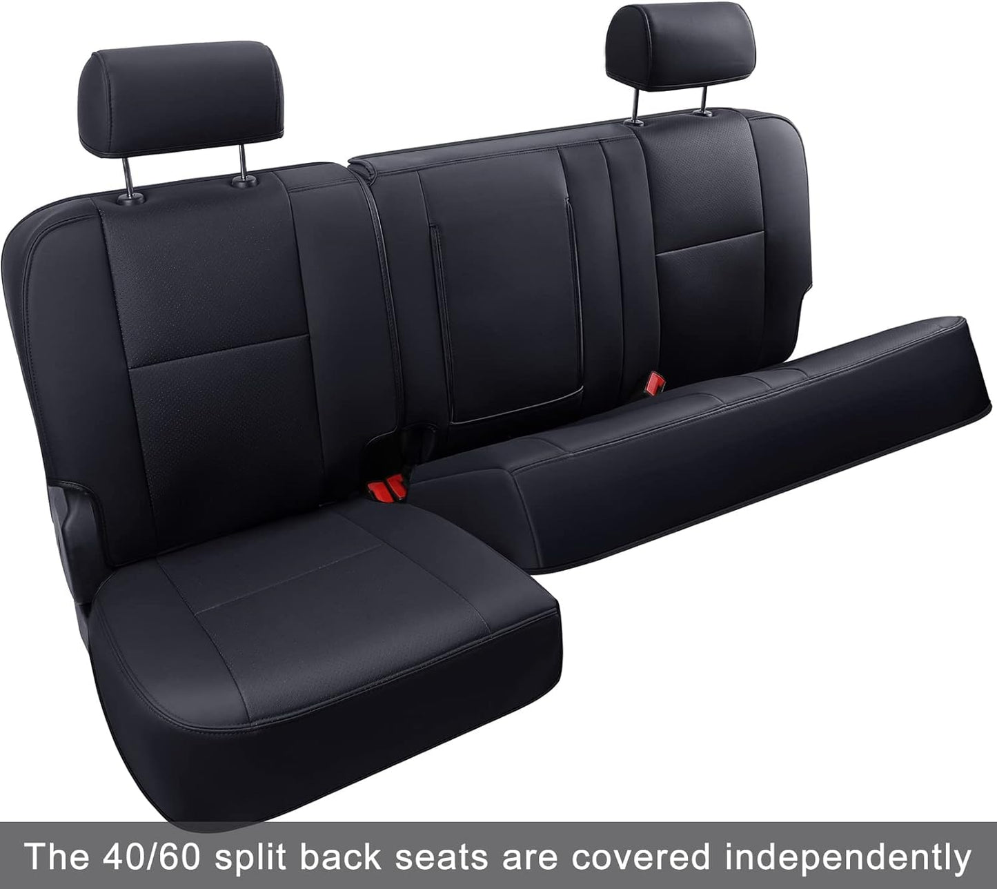 Custom Silverado Seat Covers 2007-2024 Chevrolet Silverado Sierra 1500/2500HD/3500HD crew, all-covered seat covers，dual, extended cab, waterproof leather, , all seasons