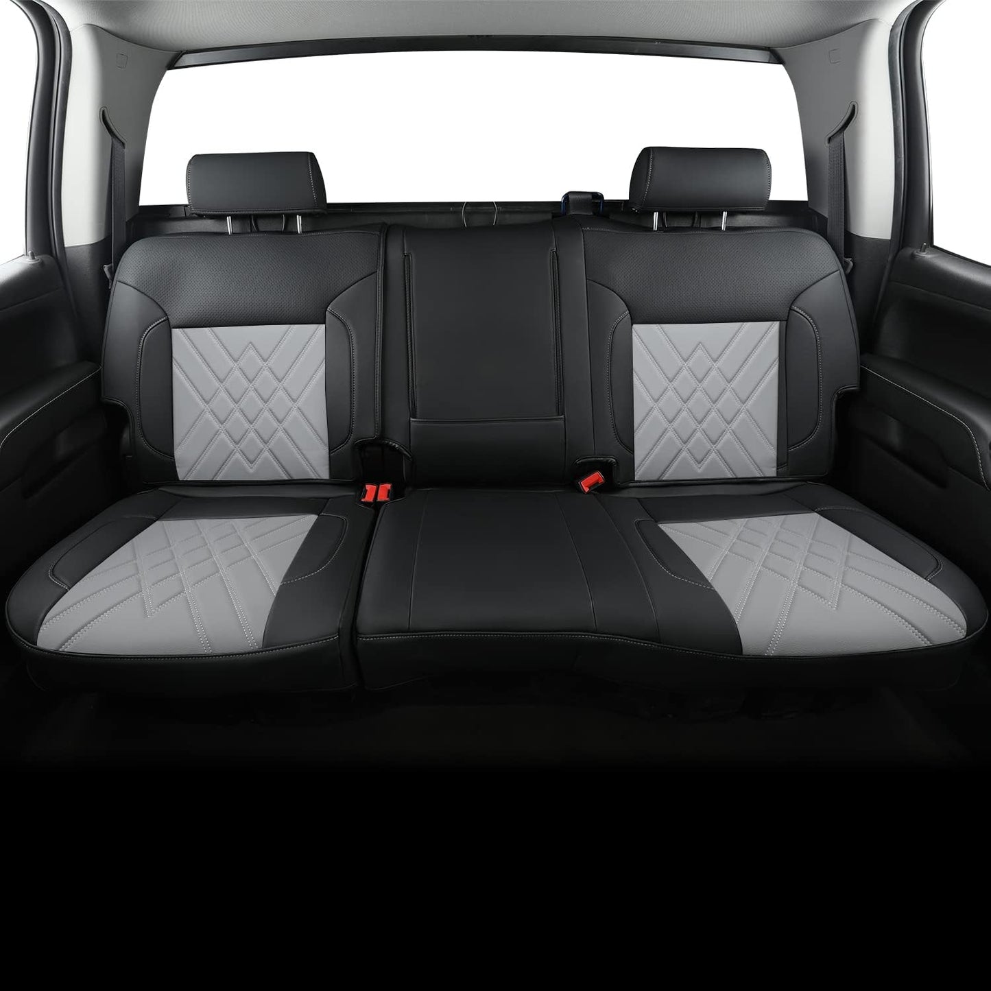 Chevy Sliverado Leather truck Seat  Covers 2014-2018 For1500&2500&3500HD Custom-made all-enveloped, all-season, waterproof leather