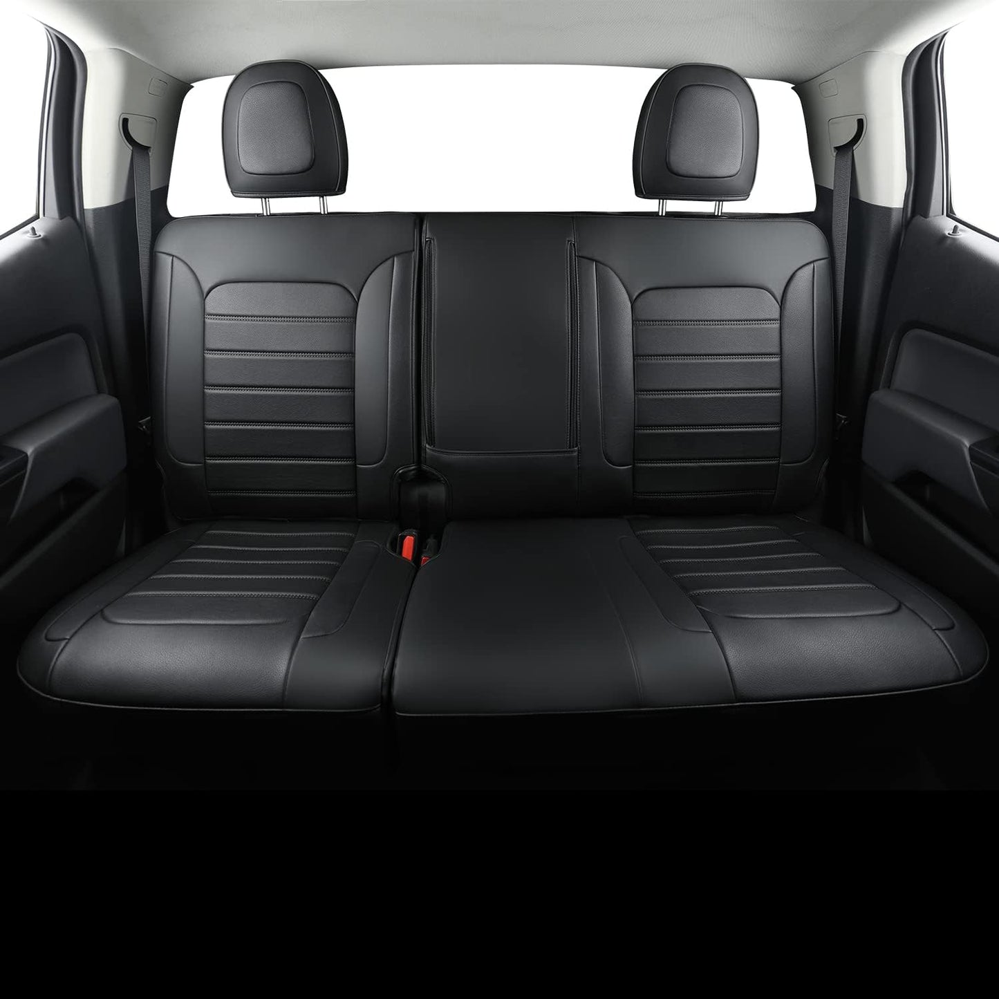 Colorado Seat Covers suitable for Chevrolet 2015-2022 Colorado cab Z71 LT ZR2 work truck and 2015-2024 GMC Canyon fully enclosed seat cover with waterproof faux leather