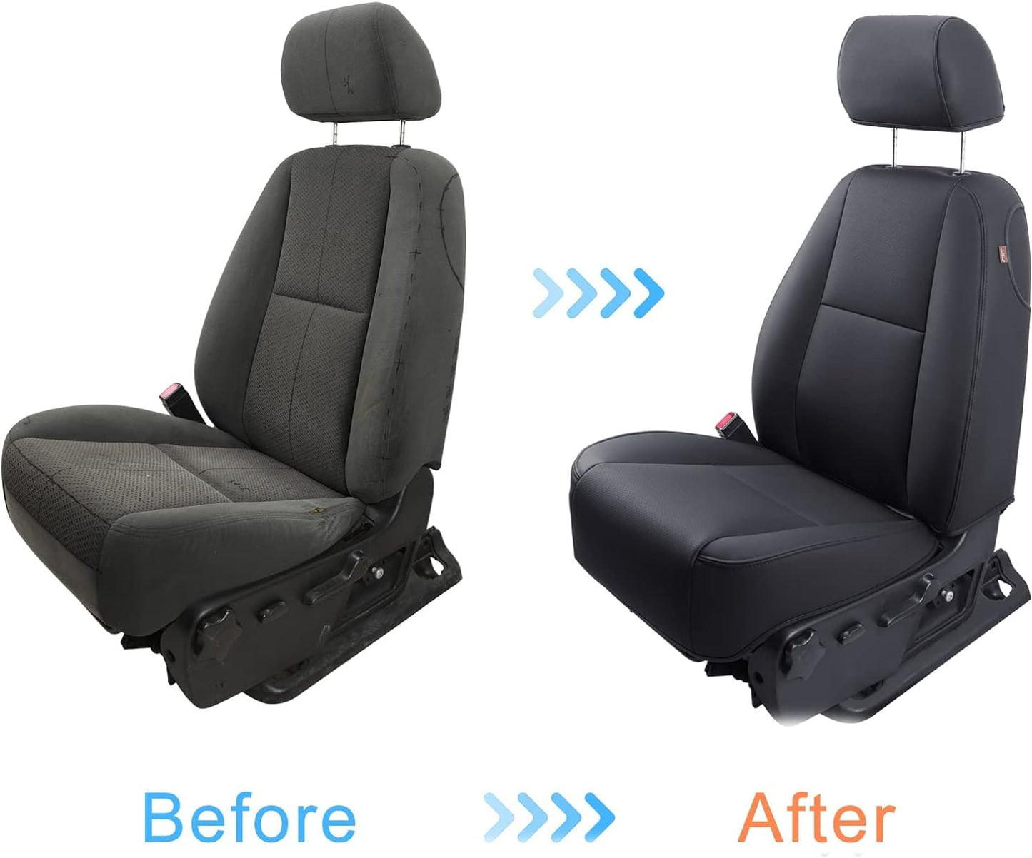 Custom Silverado Seat Covers 2007-2024 Chevrolet Silverado Sierra 1500/2500HD/3500HD crew, all-covered seat covers，dual, extended cab, waterproof leather, , all seasons