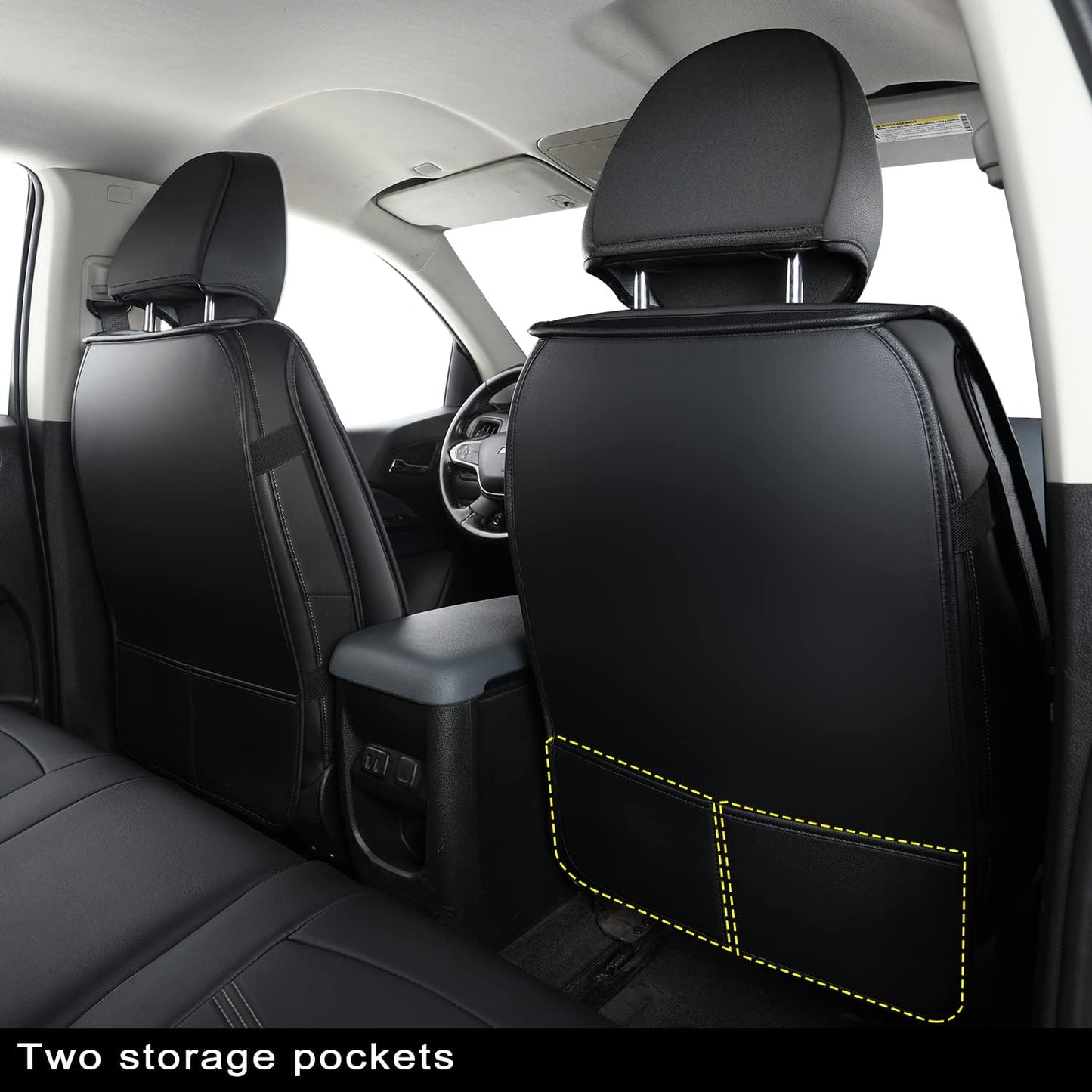 Colorado Seat Covers suitable for Chevrolet 2015-2022 Colorado Canyon cab Z71 LT ZR2 work truck and 2015-2024 GMC Canyon fully enclosed seat cover with waterproof faux leather
