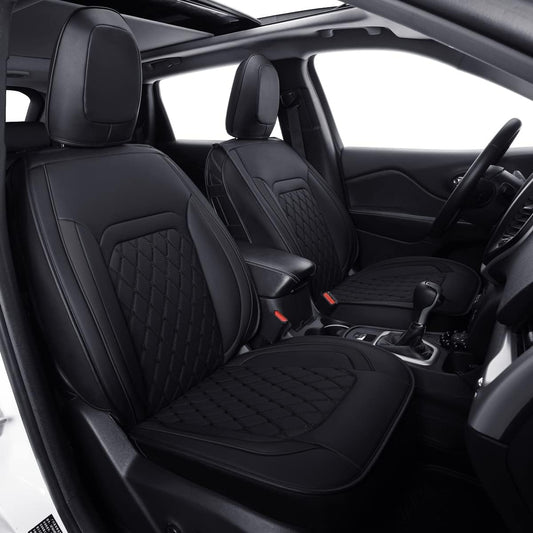 Jeep Cherokee Seat Covers fit for 2014-2023 Jeep Cherokee with Faux Leather All seasons are good Resist claw marks seat covers