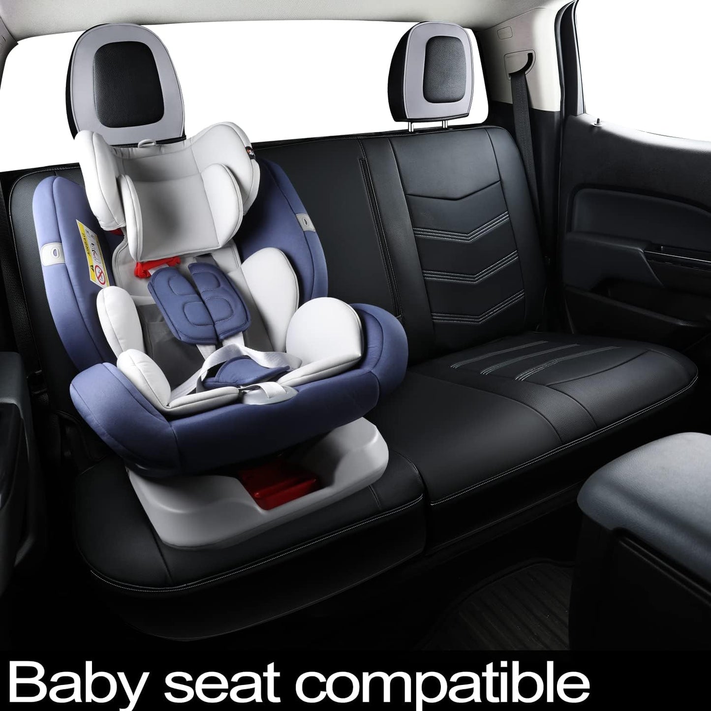 Colorado Seat Covers suitable for Chevrolet 2015-2022 Colorado Canyon cab Z71 LT ZR2 work truck and 2015-2024 GMC Canyon fully enclosed seat cover with waterproof faux leather